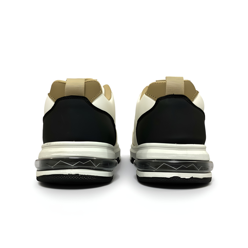 Walk 1987 Men’s Casual Sneakers – Cream & Brown