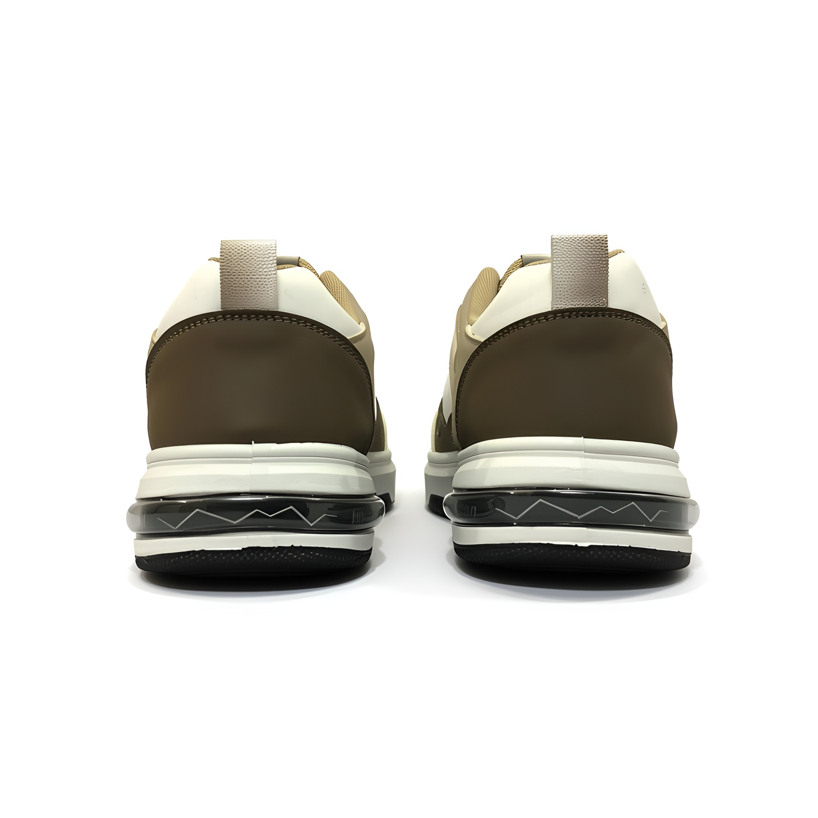 Walk ZORO Men’s Casual Sneakers – Brown & Off White