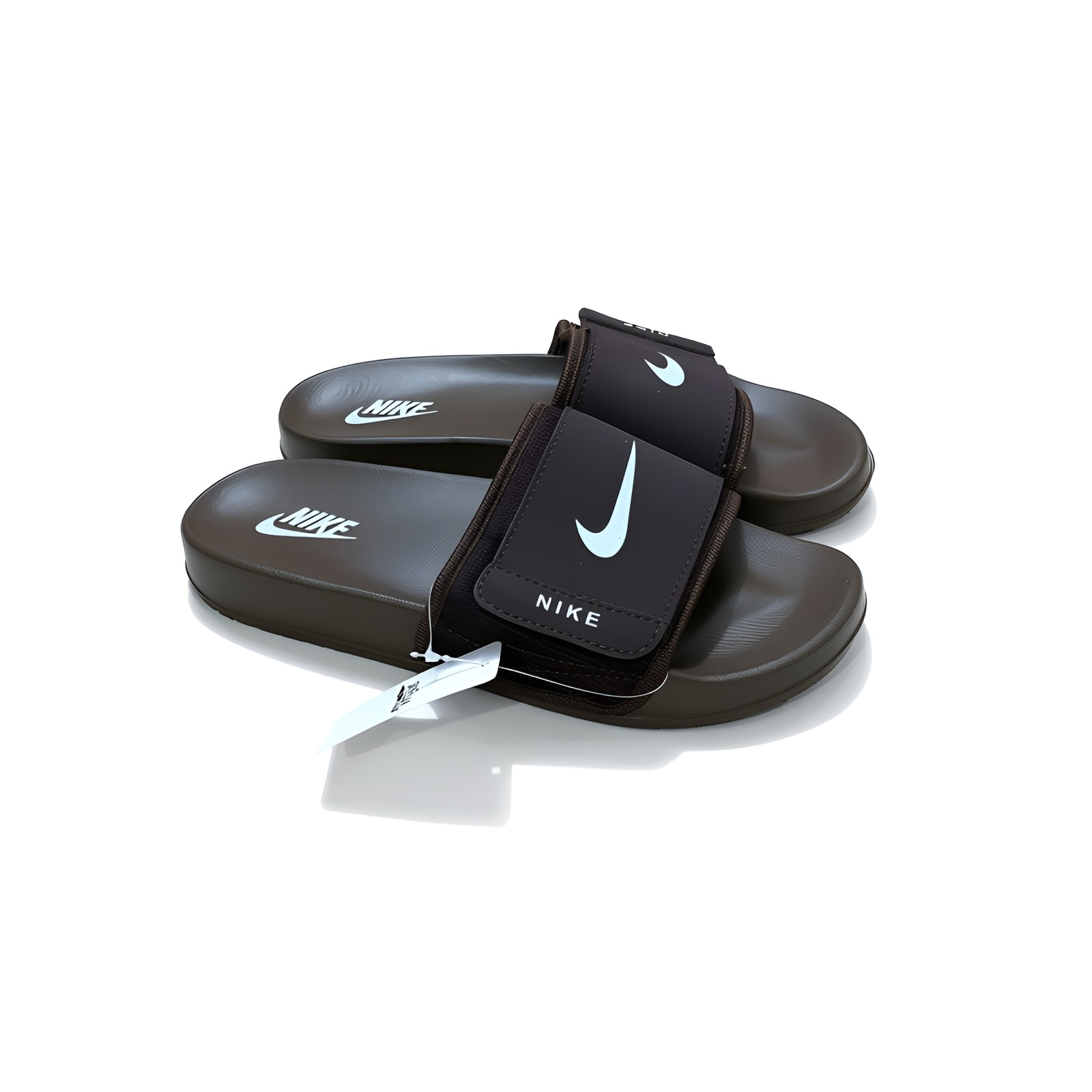 Men’s Slides Comfortable Casual Slides – Dark Brown