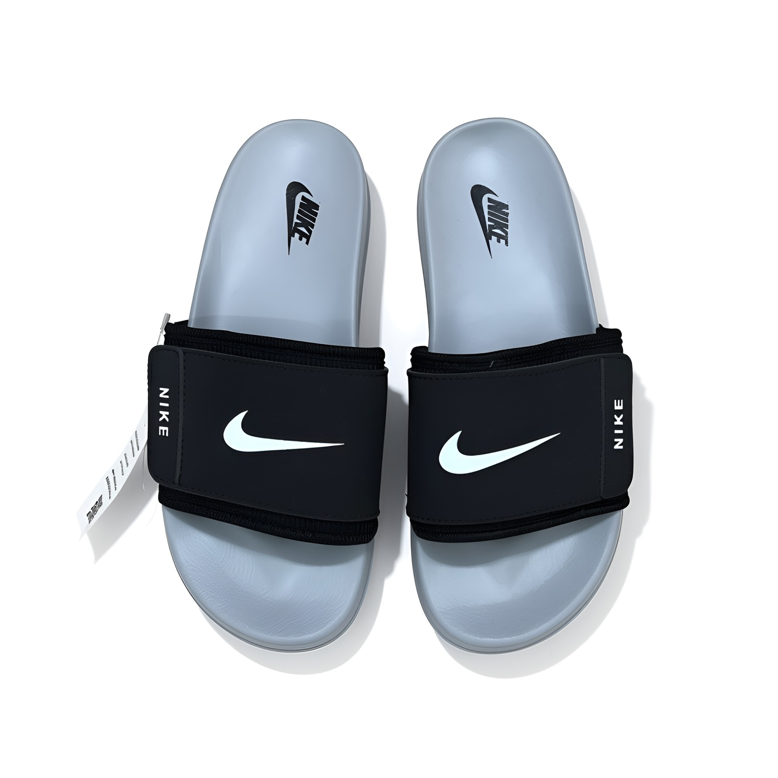 Men’s Slides Comfortable Casual Slides – Grey & Black