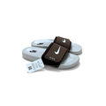 Men’s Slides Comfortable Casual Slides – Brown & Off White