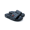 Men’s Designer Pattern Slides – Black